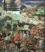 Benozzo Gozzoli Procession of the Magus Melchoir oil painting reproduction